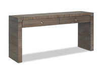 Avalon 60” Modern Solid Wood Sofa Table with Storage - Brown 