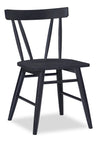 Remi Slatback Dining Chair - Black