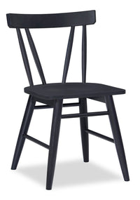 Remi Slatback Dining Chair - Black 