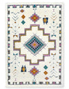 Ellis Multi-Colour Geometric Shag Area Rug - 7'11