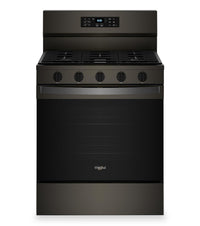 Whirlpool 5 Cu. Ft. Gas Range with Air Fry and Self-Clean - Black Stainless Steel - WFGS5030RV 