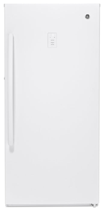 Ge 14 1 Cu Ft Frost Free Upright Freezer Fuf14smrww The Brick