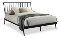 Milan Queen Bed - Black  