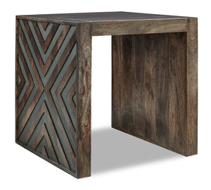 Madden 24” Modern End Table - Brown