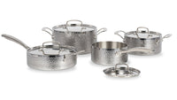 Cuisinart 8-Piece Vintage Hand-Hammered Tri-Ply Cookware Set - HTP-8SSC 