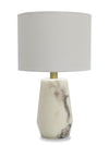 Sofia 20” Modern Stone Table Lamp - Natural Alabaster