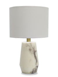 Sofia 20” Modern Stone Table Lamp - Natural Alabaster 