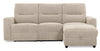 Meadow 2-Piece Right-Facing Chenille Fabric Power Reclining Sectional with Storage Chaise - Taupe