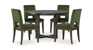 Zelda 5pc Dining Set with Table & 4 Chairs, 60