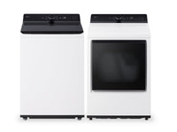 LG 6.1 Cu. Ft. Top-Load Washer with EasyUnload™ and 7.3 Cu. Ft. Electric Dryer with EasyLoad™ - White 