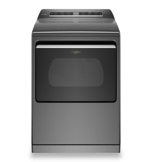 Whirlpool 7.4 Cu. Ft. Smart Gas Dryer with Steam - Chrome Shadow - WGD8127LC