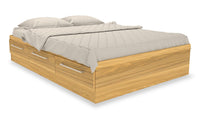 Riley Full Mates Bed - Natural 