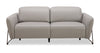 Riviera Top-Grain Genuine Leather Power Reclining Sofa - Light Grey