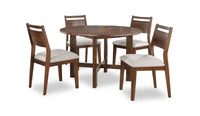 Vale 5pc Dining Set with Table & 4 Chairs, 48