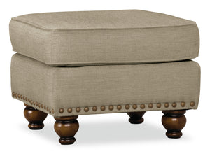 Wynn Chenille Ottoman - Taupe