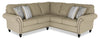 Wynn 2-Piece Chenille Sectional - Taupe