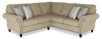 Wynn 2-Piece Chenille Sectional - Taupe 