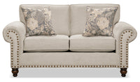 Wynn Chenille Loveseat - Linen 