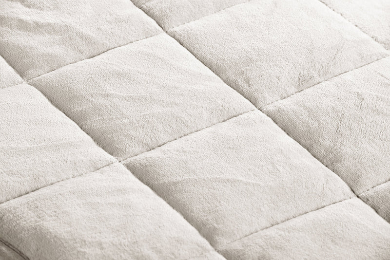 Weighted Sherpa Throw - Ivory | The Brick