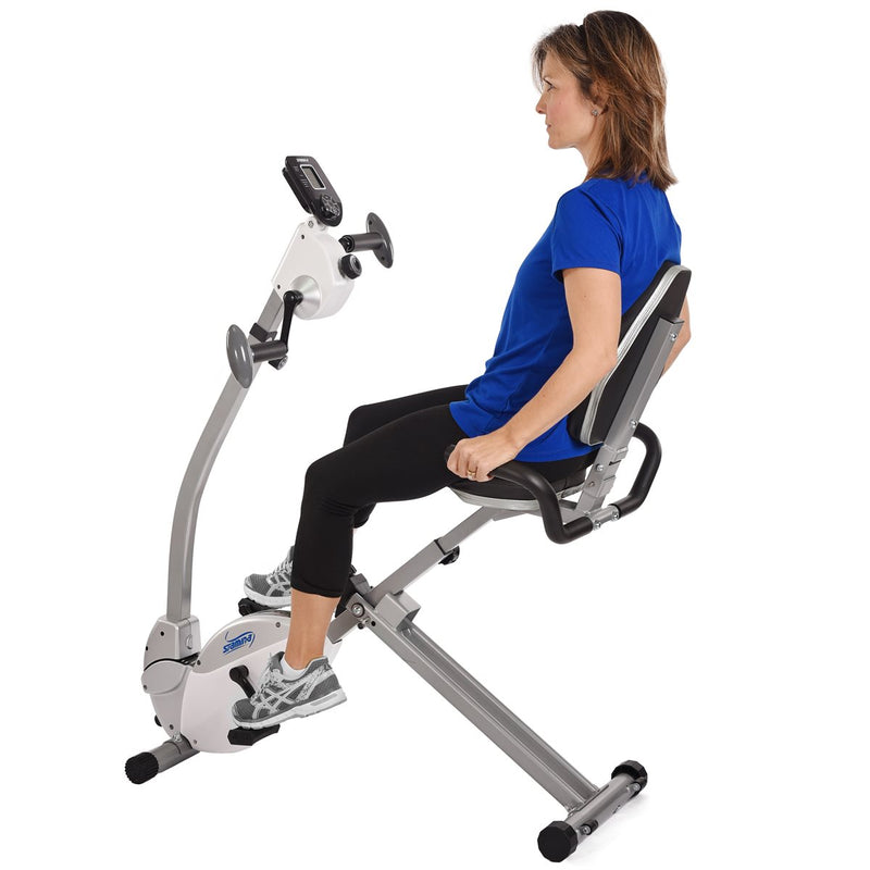 Stamina Recumbent Exercise Bike with Upper Body Fitness | The Brick