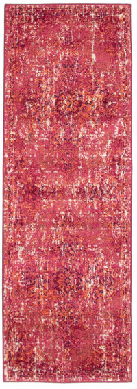 Raina Vintage Rose-Red Area Rug - 2'7