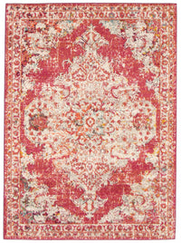 Raina Vintage Rose-Red Area Rug - 5'3