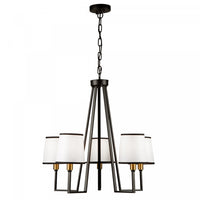 Coco 5-Light Black and Gold Chandelier 