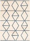 Anandi Ivory-Blue Area Rug - 3'11