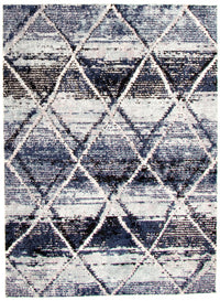 Makondo Abstract Blue Area Rug - 8'0