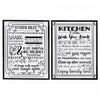 Canvas Wall Sign Kitchen Rules 16 x 20 - Set of 2 Wall Decor