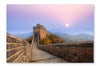 The Great Wall At Sunrise 28x42 Wall Art Fabric Panel Without Frame