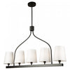 Rhythm 5-Light Black Ceiling Light