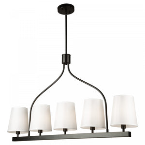 Rhythm 5-Light Black Ceiling Light