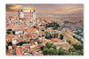 Toledo Over Sunset 28x42 Wall Art Fabric Panel Without Frame