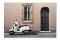 Typical Italian Motorcycle 28x42 Wall Art Fabric Panel Without Frame