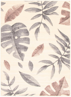 Palta Cream-Rose Area Rug - 7'10