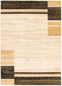 Aya Ivory-Brown Area Rug - 3'11