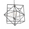 Roxton 12-Light Matte Black and Polished Nickel Chandelier