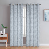 Dundee Grommet Pair of Grey Curtain Panels - 54x95