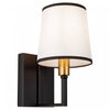 Coco 1-Light Black and Gold Sconce