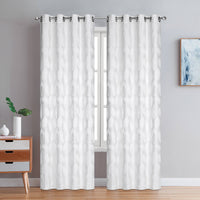 Coventry Blackout Thermal Grommet Pair of Ivory Curtain Panels - 54x84