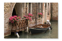 Balcony in Venice, Italy 16x24 Wall Art Fabric Panel Without Frame