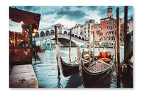 Rialto Bridge View 24x36 Wall Art Fabric Panel Without Frame