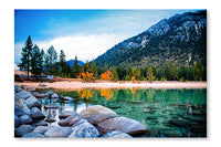 Lake Tahoe 24x36 Wall Art Fabric Panel Without Frame