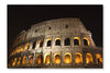 Coliseum At Night 28x42 Wall Art Frame And Fabric Panel