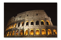 Coliseum At Night 28x42 Wall Art Frame And Fabric Panel