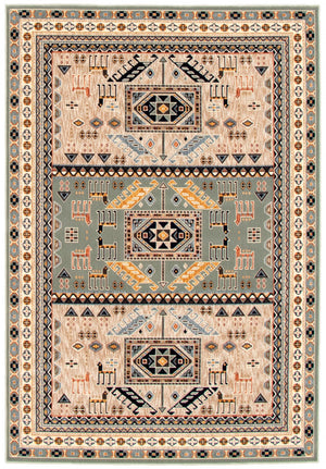 Quincy Teal Area Rug - 5'3