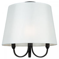 Rhythm 3-Light Semi-Flush Black Mount 