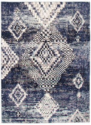 Makondo Mosaique Blue Area Rug - 8'0