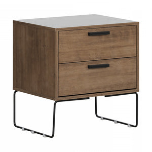 Slendel Nightstand - Dark Wood